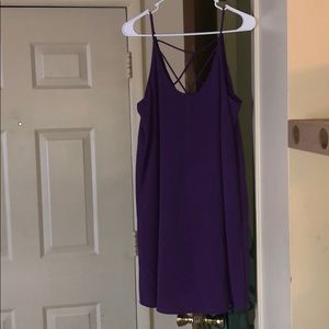Purple short dress